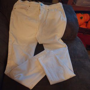 Ladies Almost Famous White Jeans